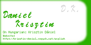 daniel krisztin business card