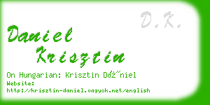 daniel krisztin business card